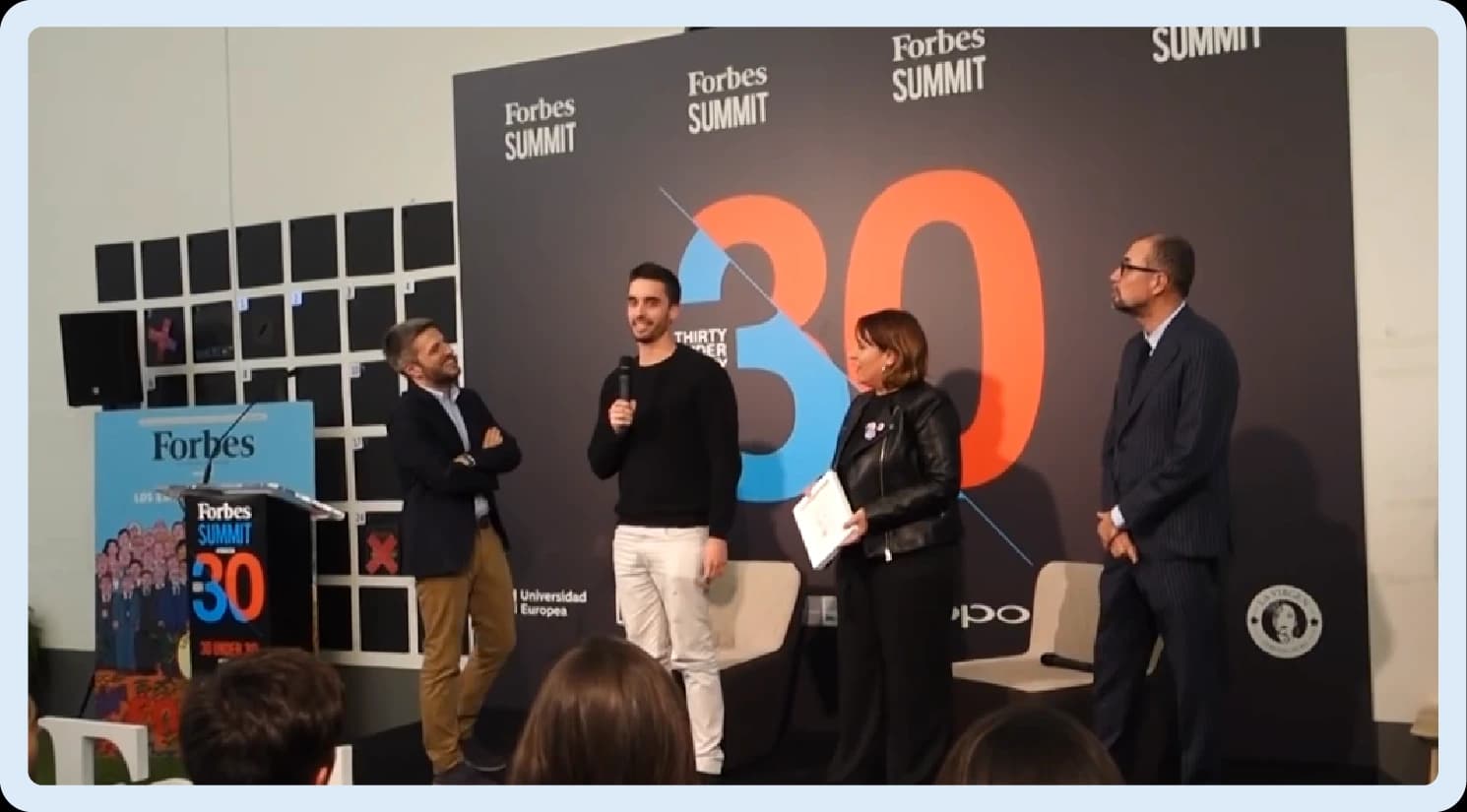 Euge Oller en Forbes 30 under 30